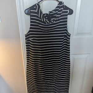 Black and White Striped Dress